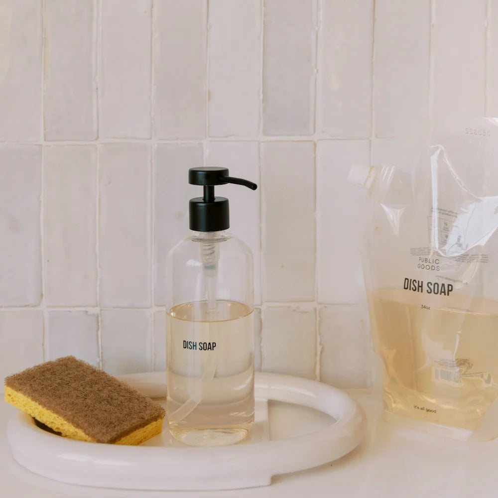 Glass Dish Soap Dispenser