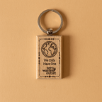 "Don't Forget Reusable Bags" Wooden Keychain - WONDERWALL