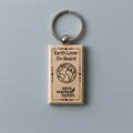 "Don't Forget Reusable Bags" Wooden Keychain - WONDERWALL