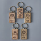 "Don't Forget Reusable Bags" Wooden Keychain - WONDERWALL