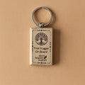 "Don't Forget Reusable Bags" Wooden Keychain - WONDERWALL