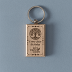 "Don't Forget Reusable Bags" Wooden Keychain - WONDERWALL