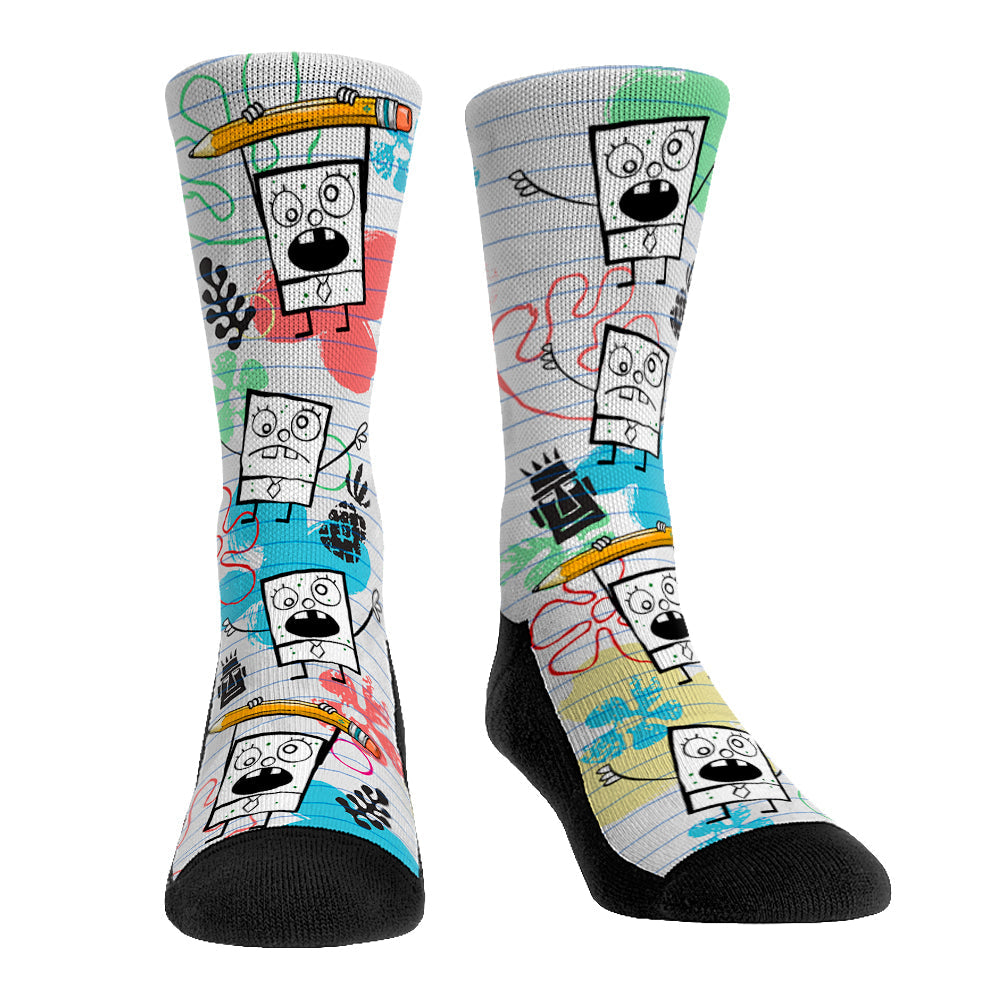 SpongeBob SquarePants Meme - Doodlebob Crew Socks