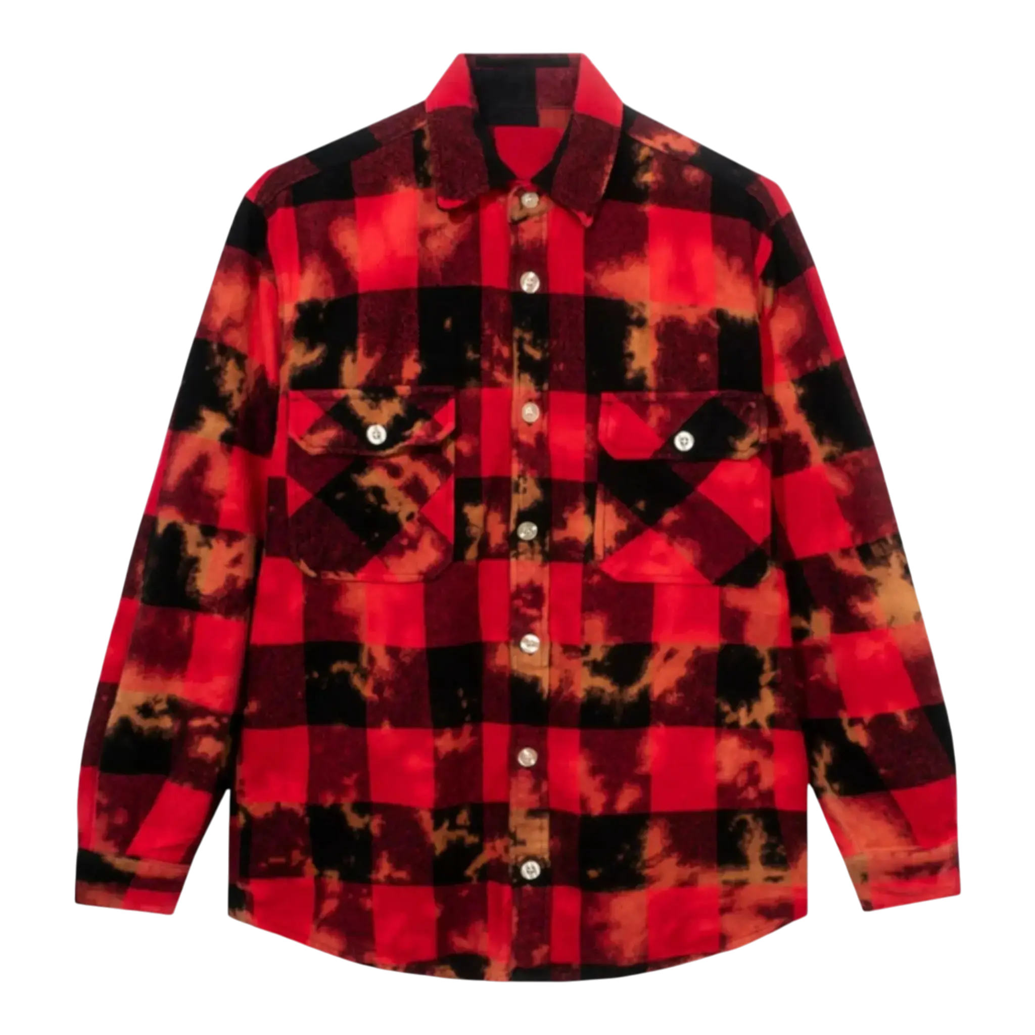 Anti Social Social Club Chromey Men Flannel Shirt Red/Black