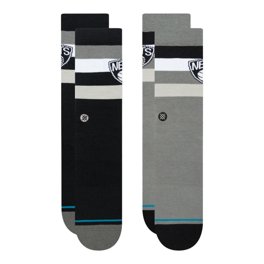 Stance Nets ST Men 2-Pack Crew Socks Black/Grey