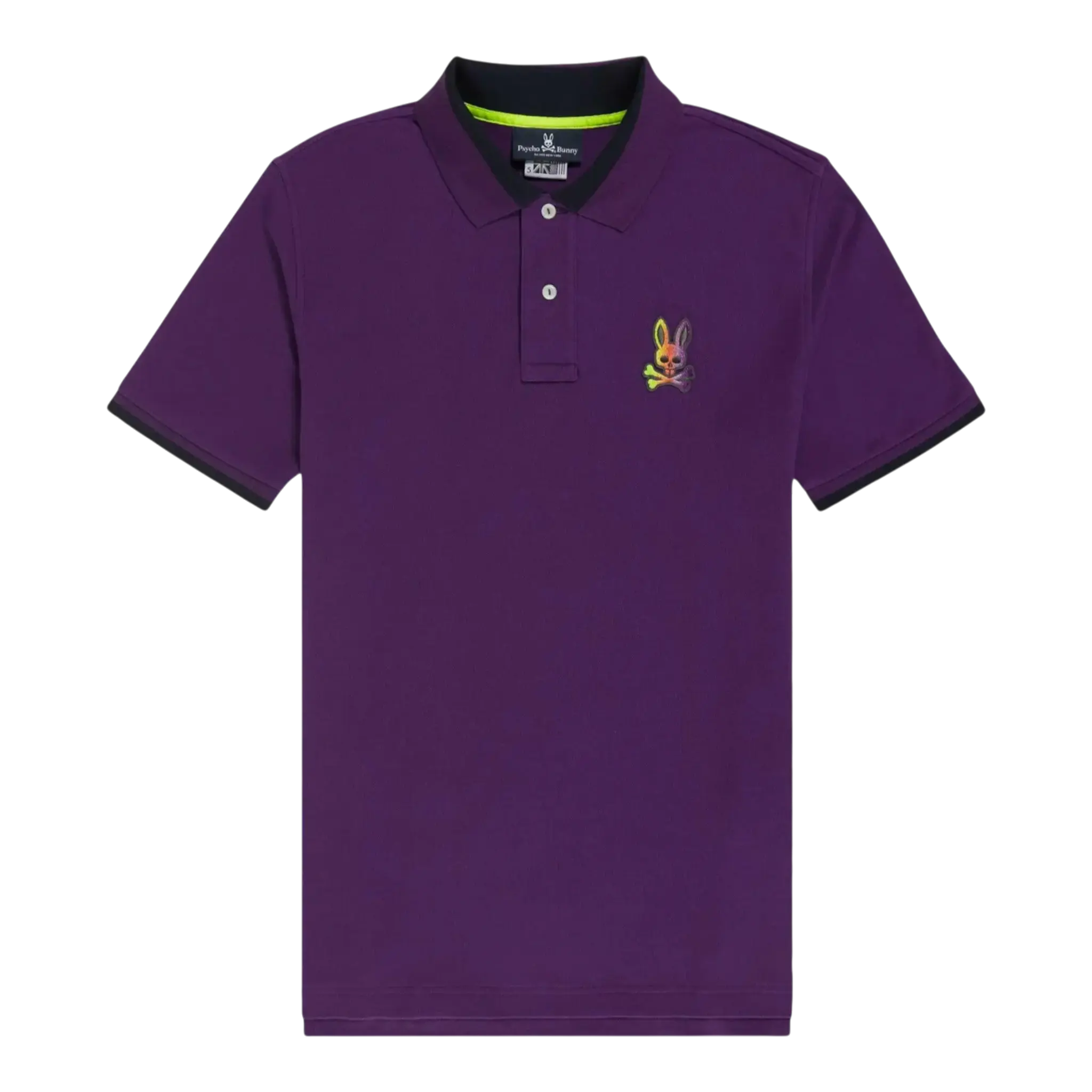 Psycho Bunny Dylan Gradient Kids Polo Shirt Vivid Violet