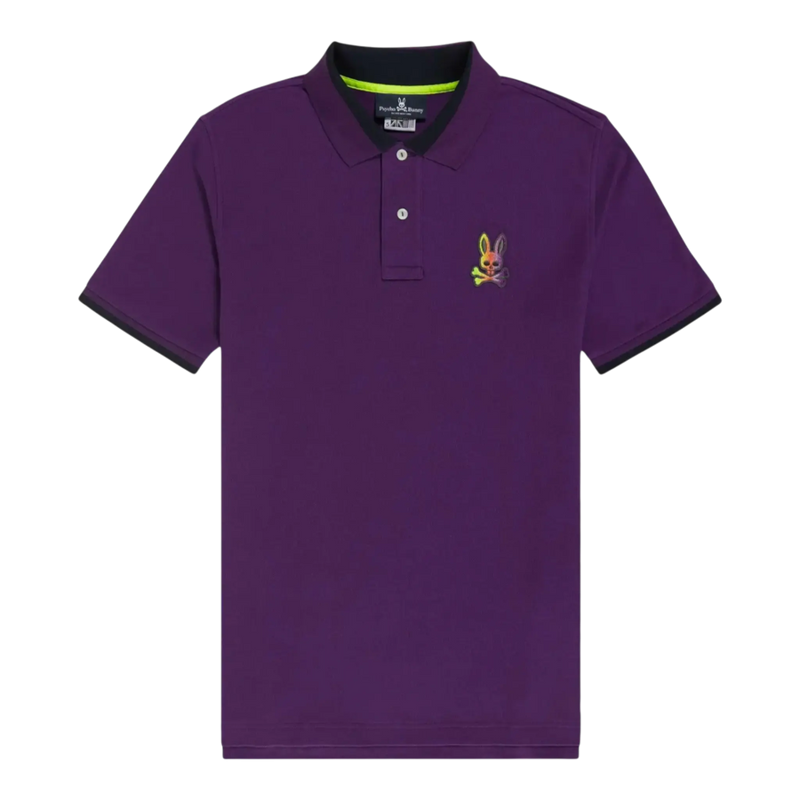 Psycho Bunny Dylan Gradient Kids Polo Shirt Vivid Violet