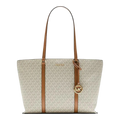 Michael Kors Temple Women Large Tote Shoulder Bag Beige