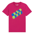 Psycho Bunny Jaxson 3D Men T-Shirts Magenta Storm