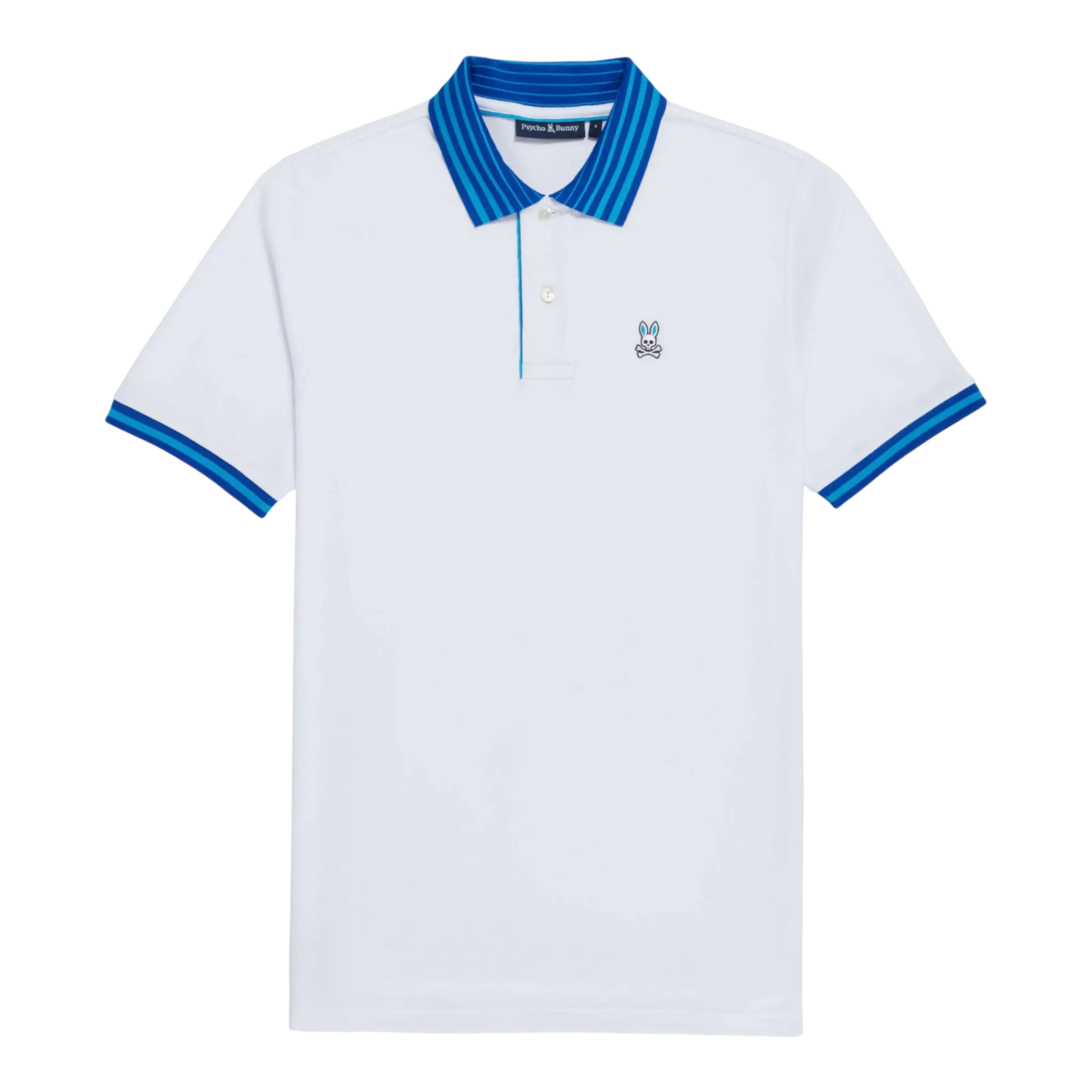 Psycho Bunny Norris Pique Men Polo Shirt White