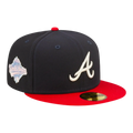 New Era Atlanta Braves Pop Sweat Men Fitted Hat Navy