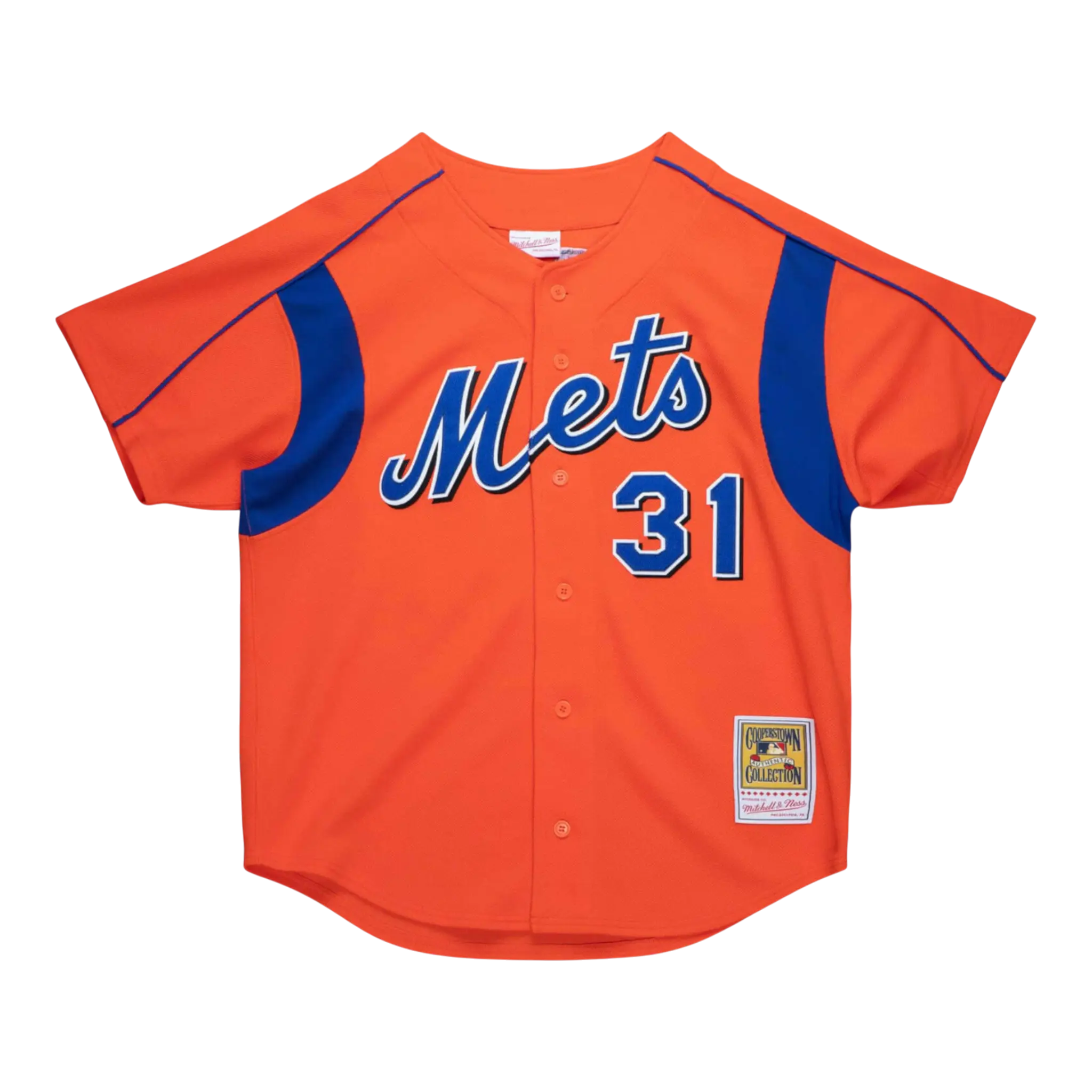 Mitchell & Ness Authentic Mike Piazza New York Mets 2004 Men Baseball Jersey Orange