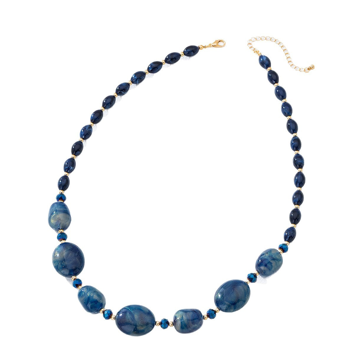 Colorful Resin Bead Necklace and Bracelet Set Collection