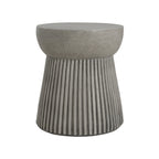 WONDERWALL 'Une Collection' Outdoor Lightweight Concrete Side Table with Hourglass Design
