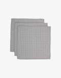 GEOMETRY Stone Waffle Washcloth Set of 3