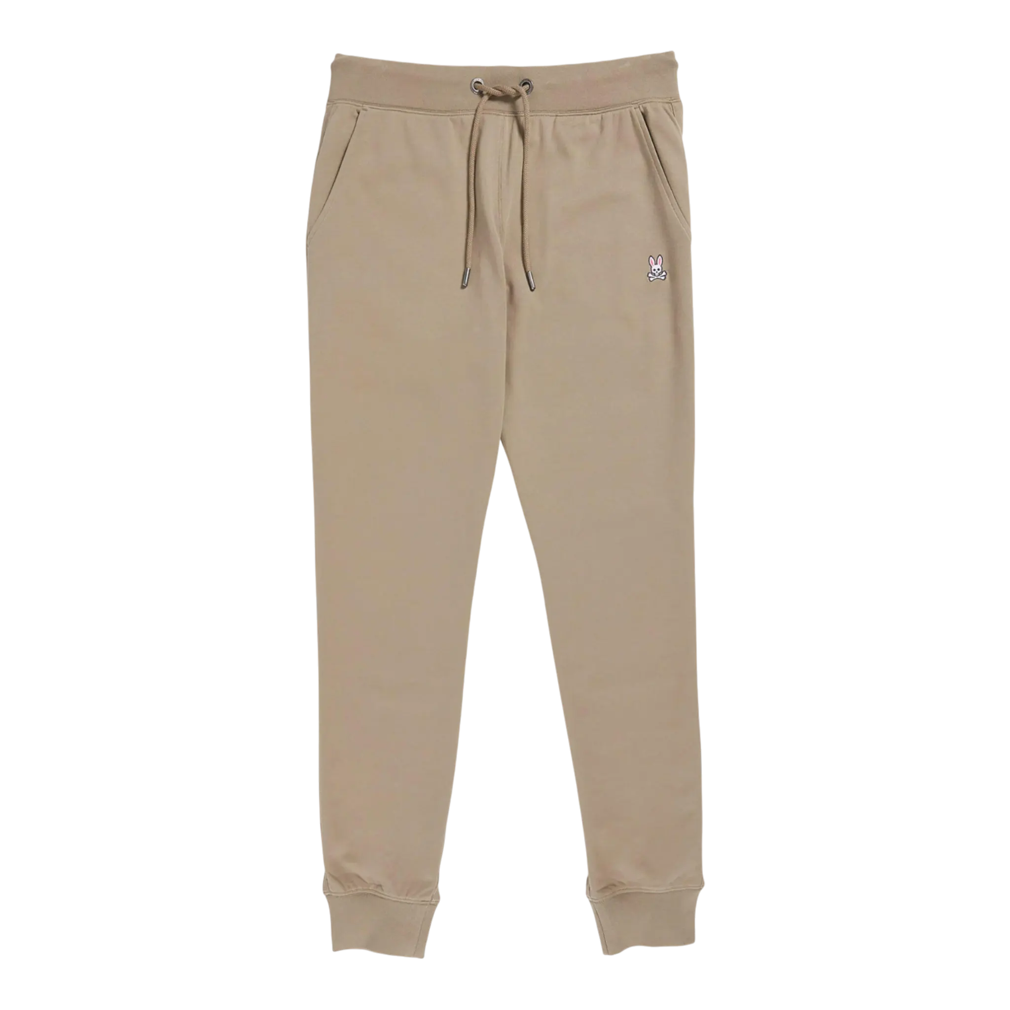 Psycho Bunny French Terry Knit Men Sweatpants Antique Taupe