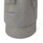 WONDERWALL 'Une Collection' Stone Gray Flower Planter with Textured Cast Stone Finish - Tall