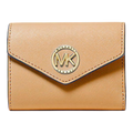 Michael Kors Greenwich Women Medium Envelope Tri-Fold Wallet Camel