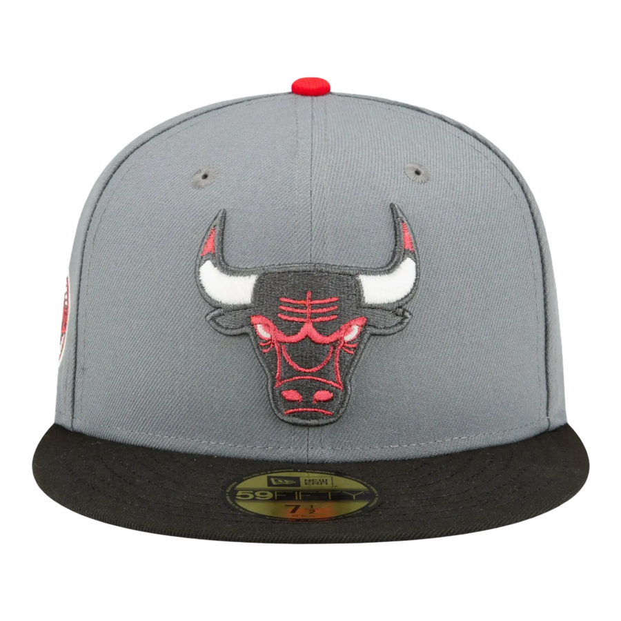 New Era 59FIFTY NBA Chicago Bulls Championship 2-Tone Fitted Hat Storm Grey/Black