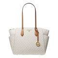 Michael Kors Marilyn Women Medium Tote Bag Ivory Shoulder Bags