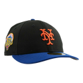 New Era 59Fifty MLB New York Mets 50th Anniversary Low Profile Fitted Hat Black/Royal