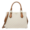 Michael Kors Marilyn Women Medium Satchel Bag Ivory Logo