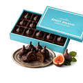 Andy Anand Vegan Belgian Dark Chocolate Figs - 24 Pc Gift Box, Premium 60% Cocoa Butter, Dairy - Free Gourmet Confection, Perfect for Birthday, Valentine’s &amp; Anniversary Gifts - Handcrafted in California