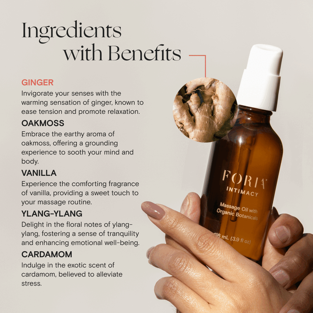 Massage Oil with Organic Botanicals - WONDERWALL