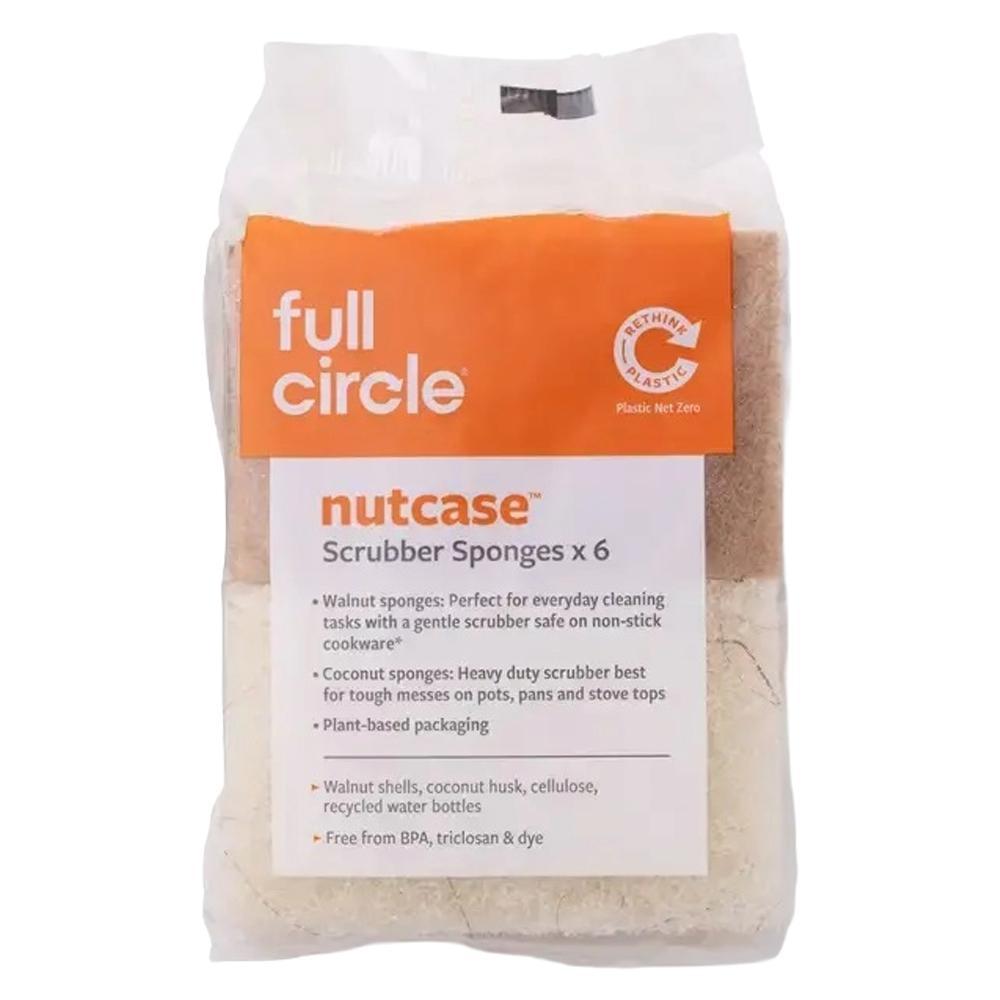 Full Circle Home  - Nutcase Mixed Scrubber Sponges (6CT)