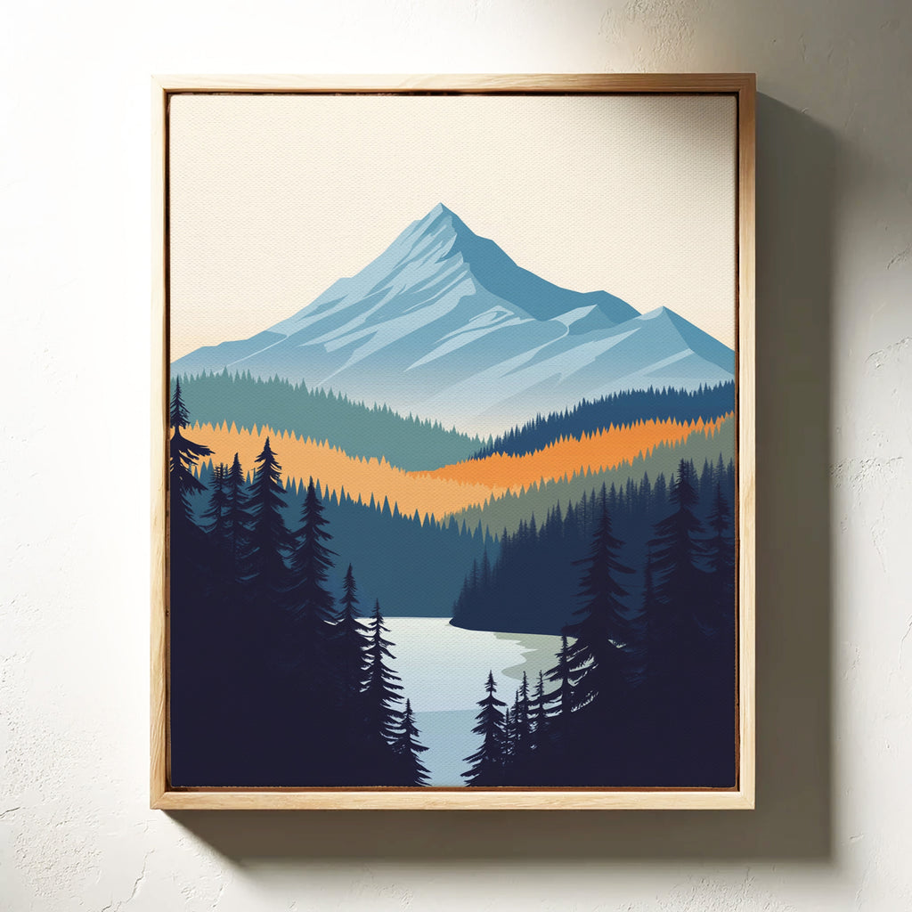 WONDERWALL ‘L’Atelier Fun Collection’ Serene Peaks - Modern Mountain Landscape Print