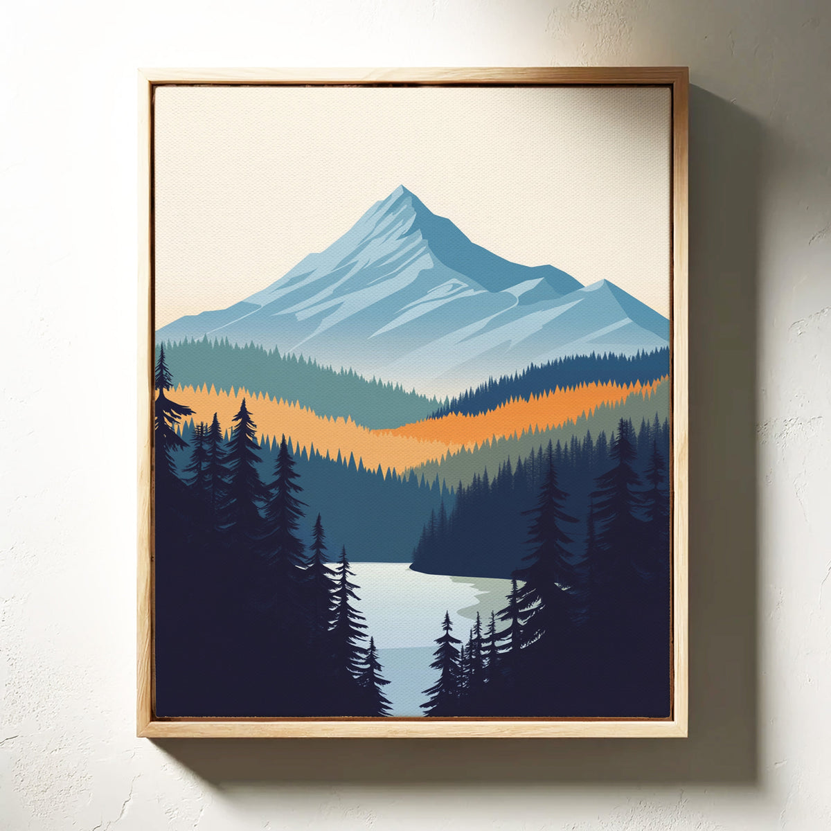 WONDERWALL ‘L’Atelier Fun Collection’ Serene Peaks - Modern Mountain Landscape Print