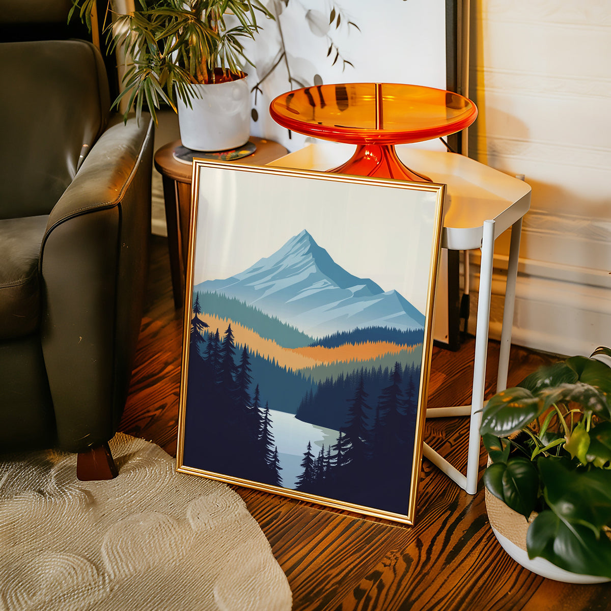 WONDERWALL ‘L’Atelier Fun Collection’ Serene Peaks - Modern Mountain Landscape Print