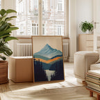 WONDERWALL ‘L’Atelier Fun Collection’ Serene Peaks - Modern Mountain Landscape Print