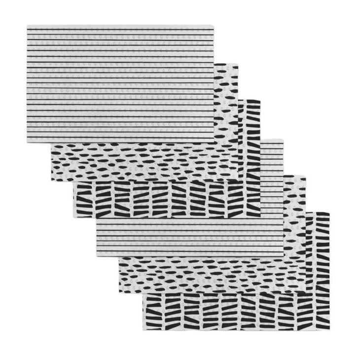 'Lines, Dots and Dashes' Not Paper Towel (6CT)