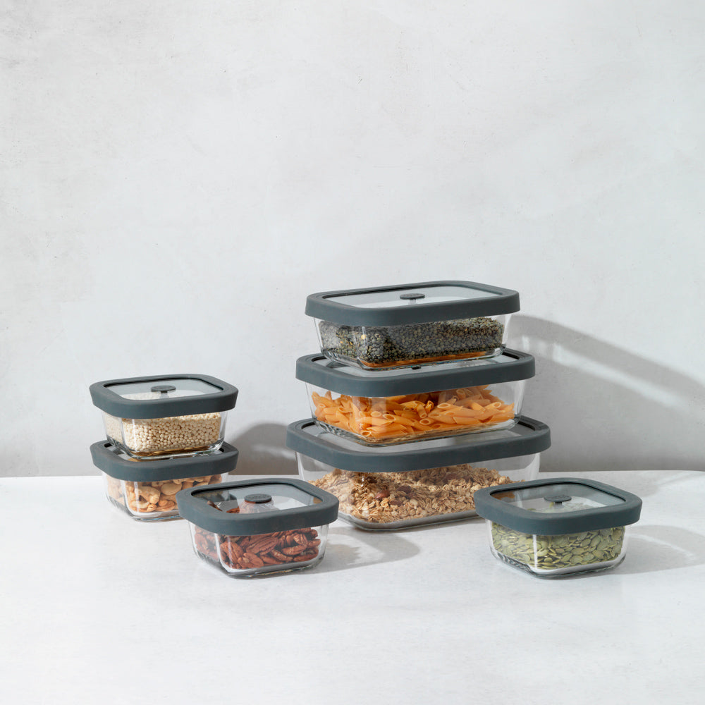 Square Glass Food Storage Containers