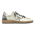 Golden Goose Ball Star Women Sneakers White Silver Glitter
