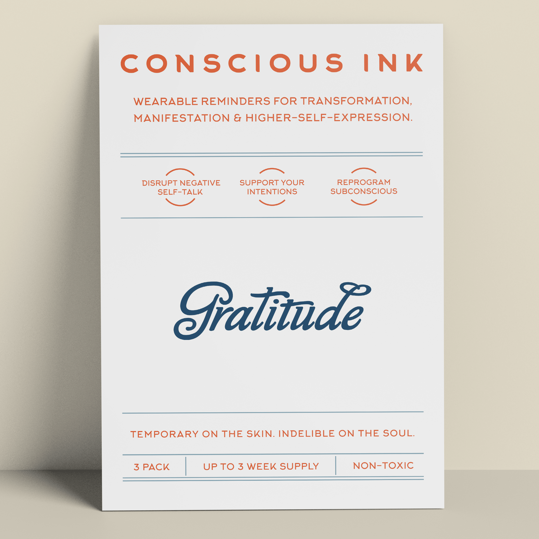 Gratitude White Tea + Ginger Manifestation Candle + Ink