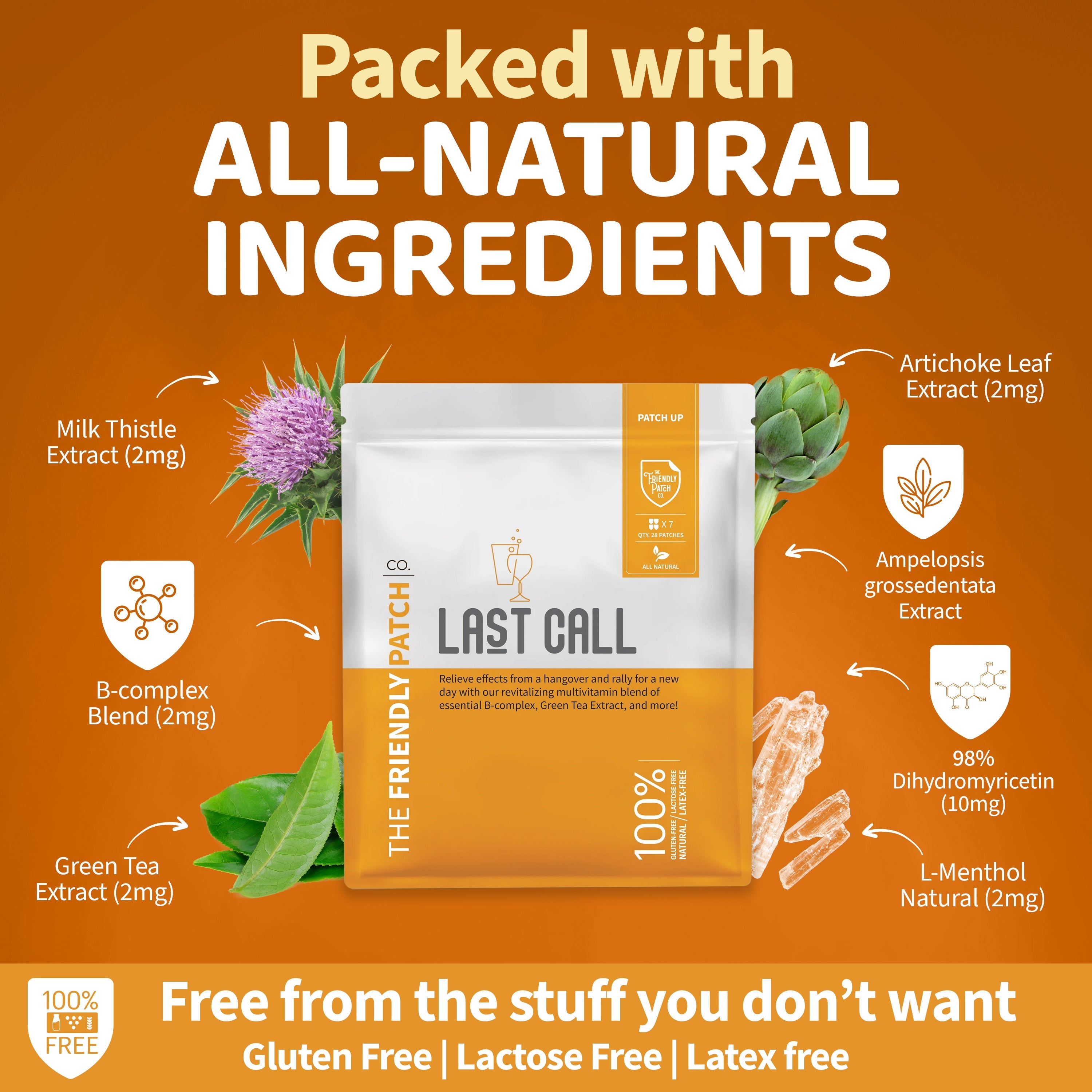 Last Call: High - Potency DHM & Milk Thistle Recovery Patches 28 - Day - 28 Pack