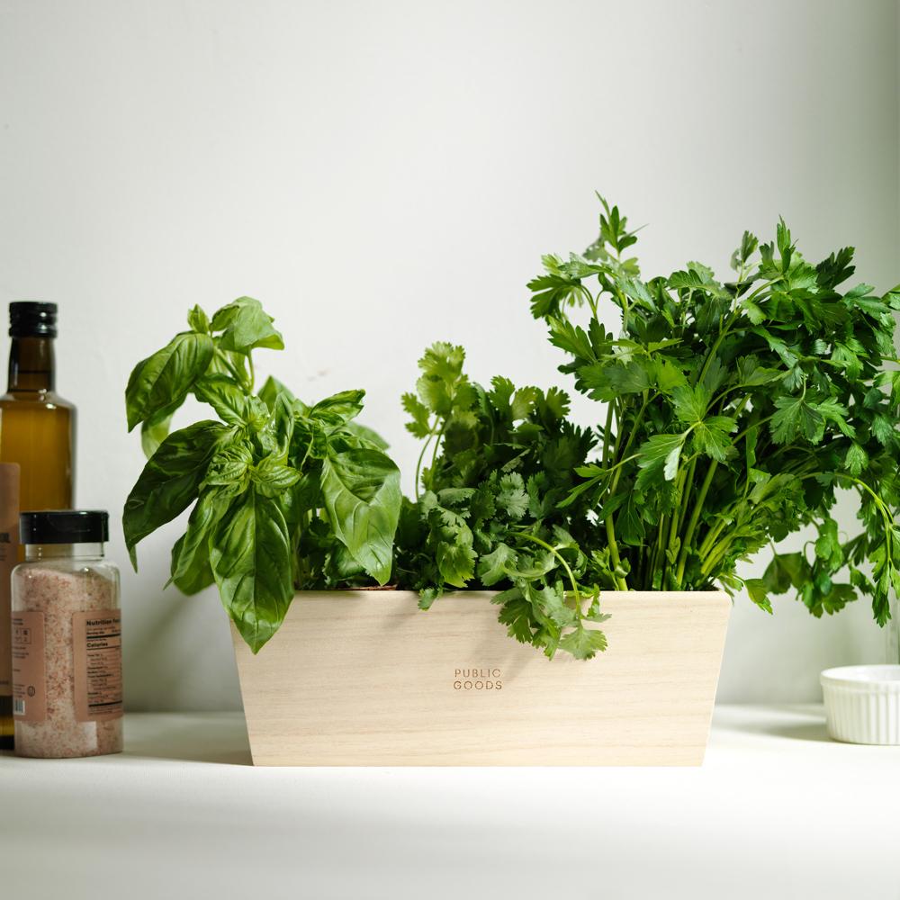 Wooden Herb Planter