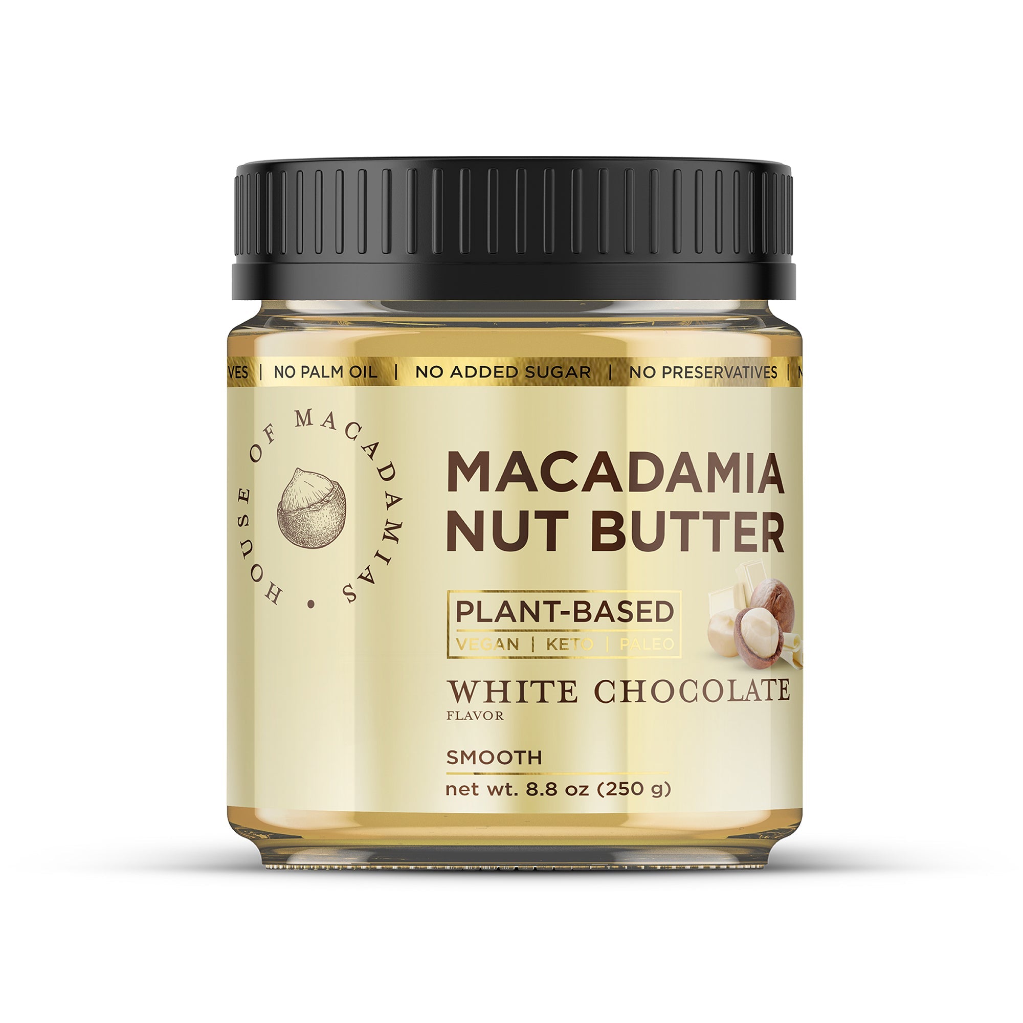 Macadamia Nut Butter White Chocolate Flavor (1 Flavor, 1 Jar)