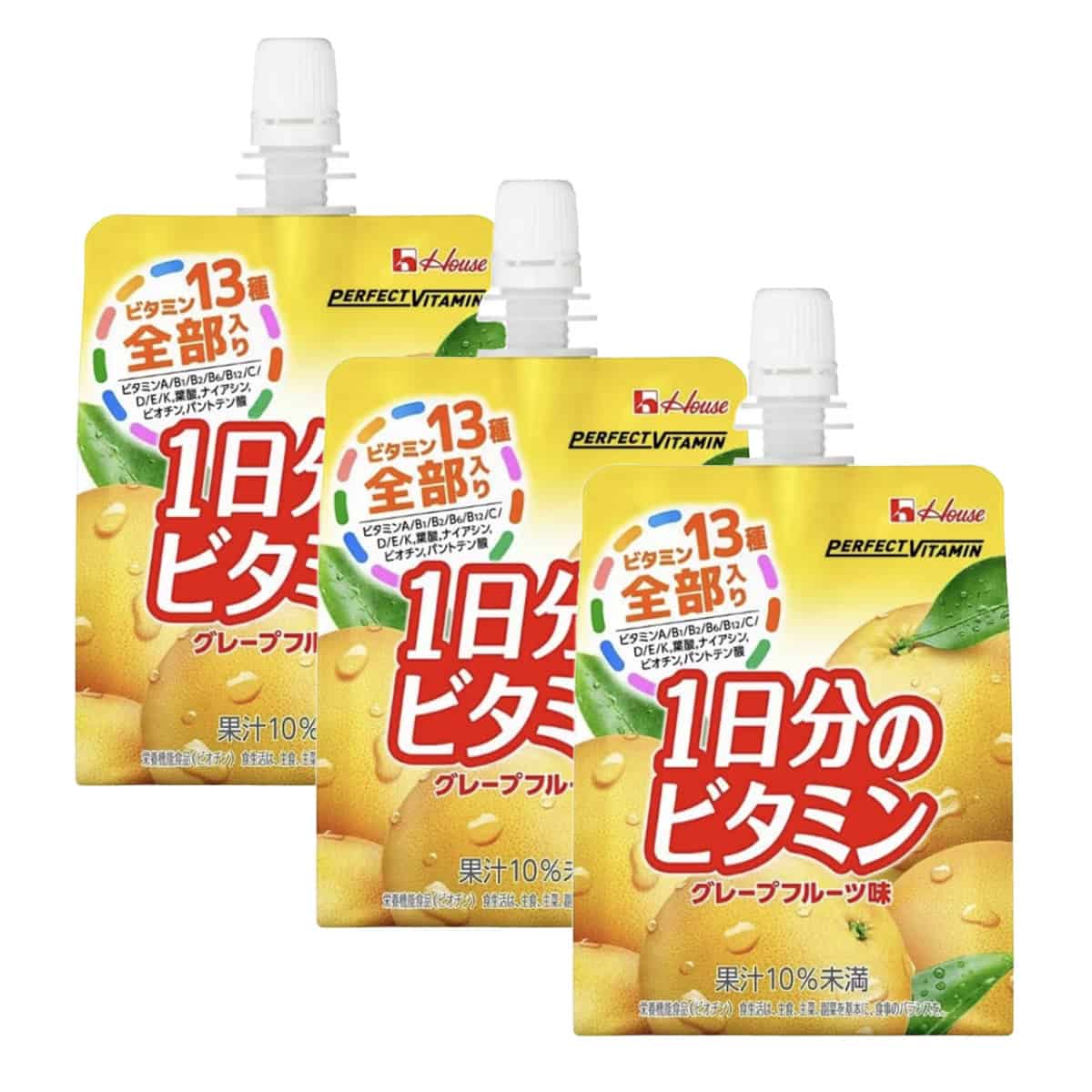 Perfect Vitamin Jelly Grapefruit Flavor 180 G x 3 Pcs