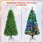 WONDERWALL ‘Noël DuBois’ Multicolor Fiber-Optic Artificial Christmas Tree — Multiple Sizes
