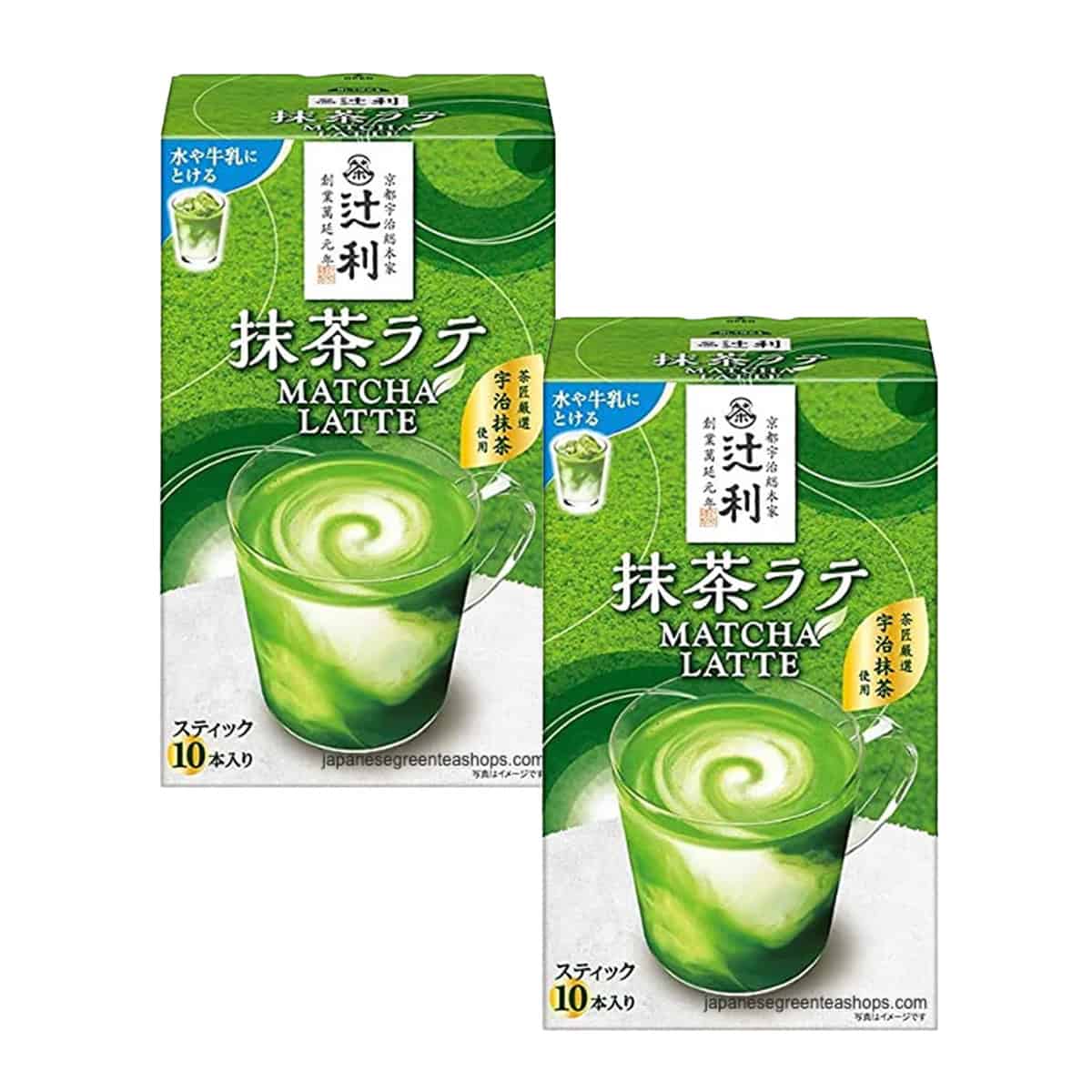 Tsujiri Matcha Latte 10 Sticks x 2 Boxes