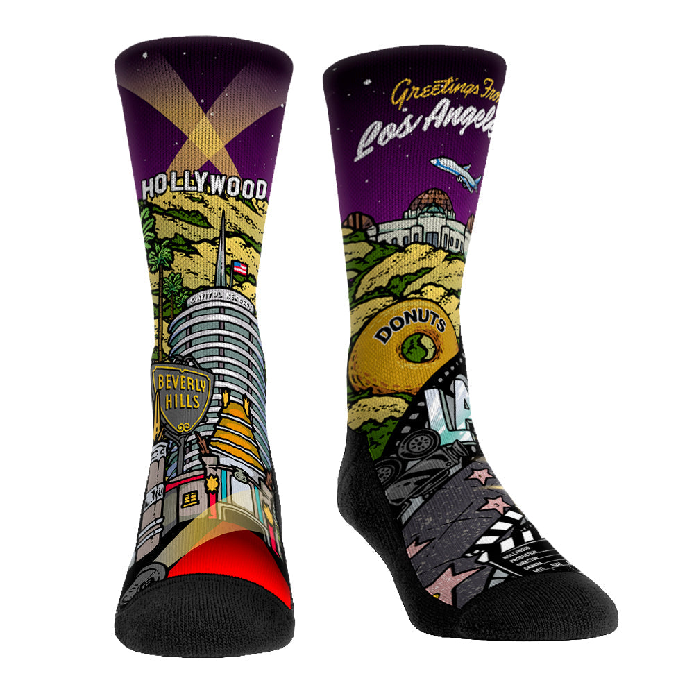 Greetings From Los Angeles Crew Socks