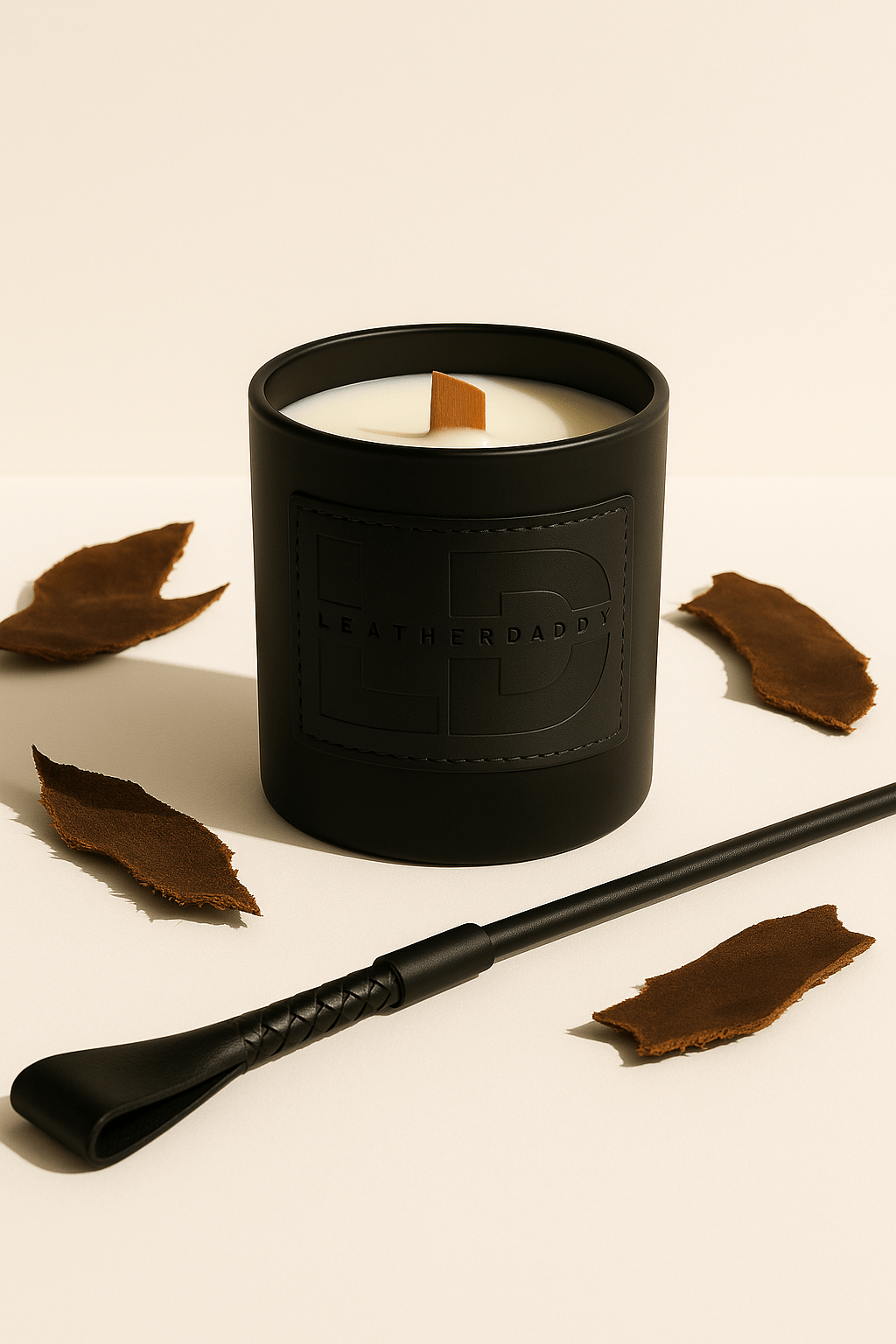 Hand-Poured Soy Wax Candle - Signature LeatherDaddy Fragrance