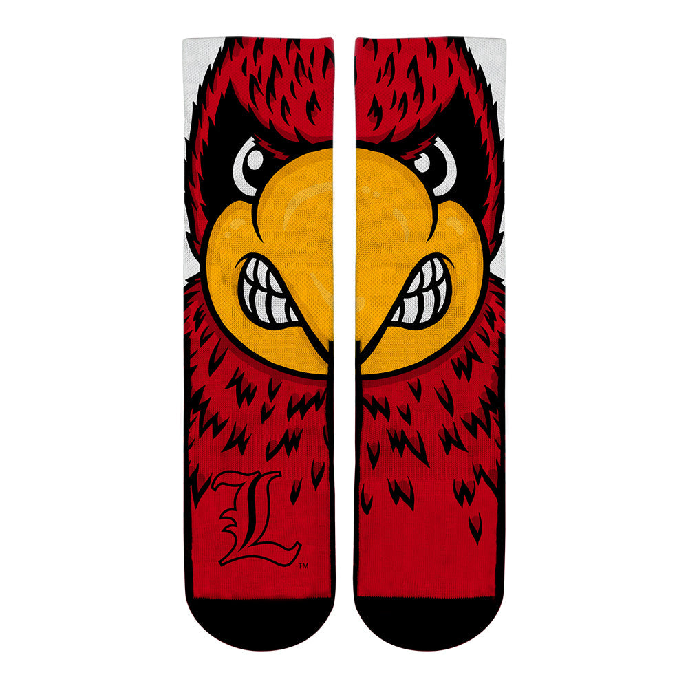 Louisville Cardinals - Mascot Crew Socks