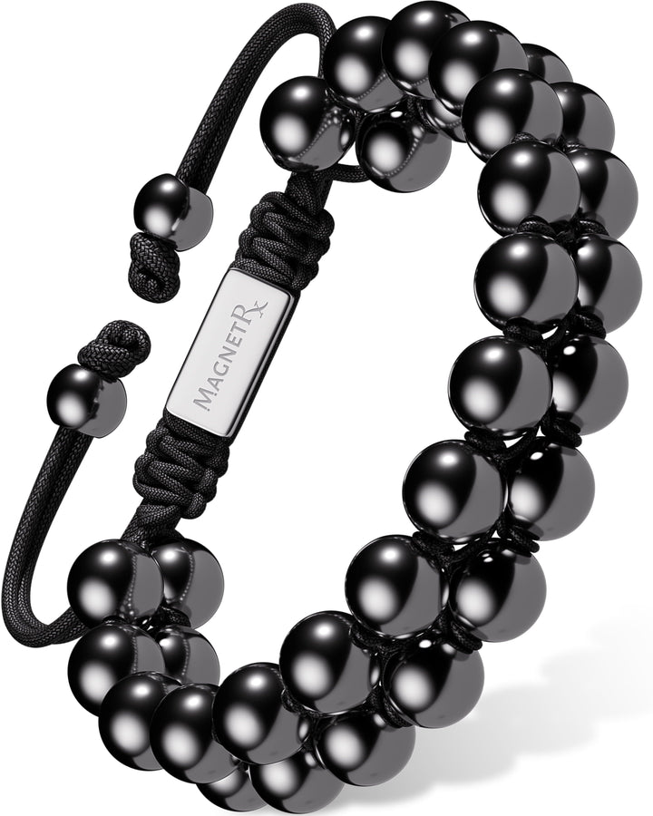High Power Magnetic Hematite Bracelet Double Row