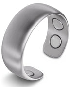 Magnetic Therapy Ring (Brushed Silver)