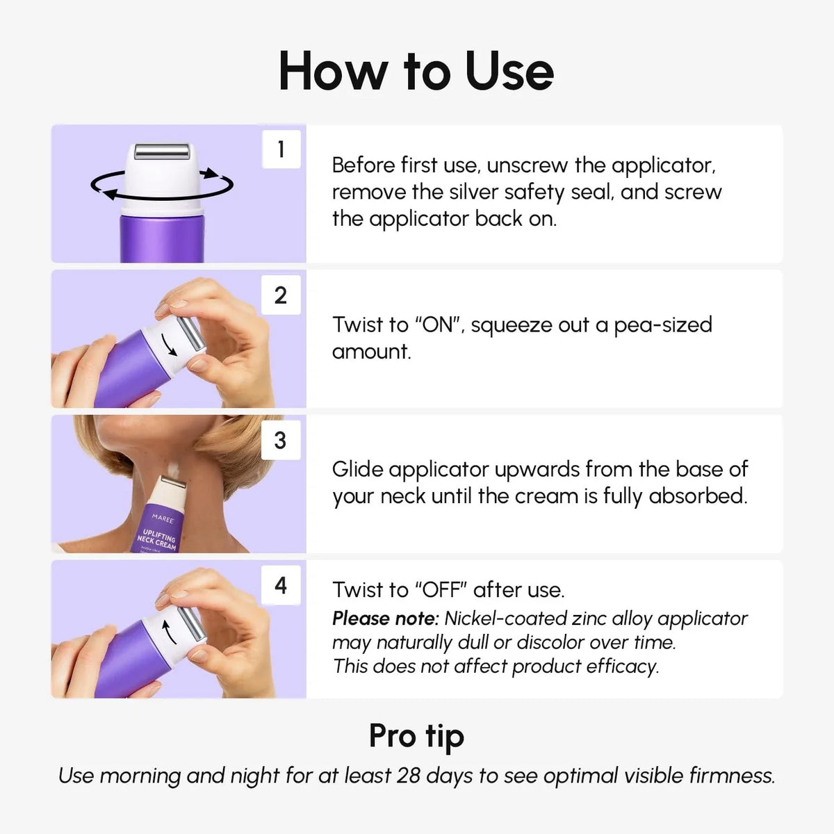 Pro-Retinol Neck Lifting Cream Massager - WONDERWALL