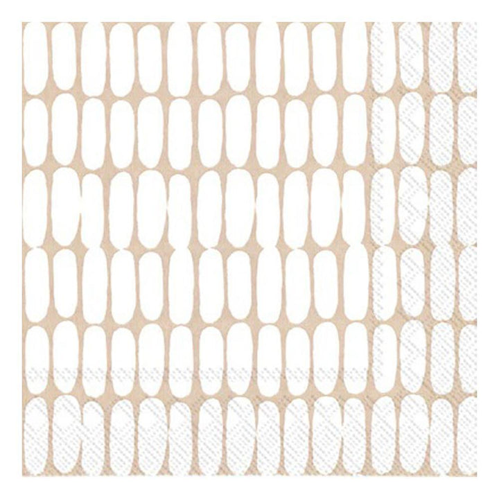 'ALKU Linen Cream' Paper 3-Ply Napkins (20CT)